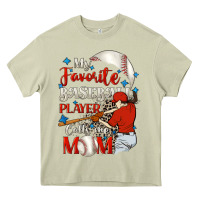 Mossy My favorite baseball player calls me mom Heavy Core Tee - FaDigitalArtStudio