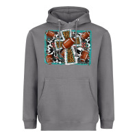 Storm football cross aztec leopard background Heavyweight Hoodie - RanaPortraitStore