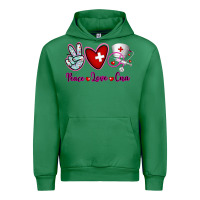 Emerald Peace Love Cna Urban Hoodie - RanaPortraitStore
