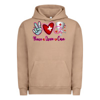 Pigment Burro Peace Love Cna Urban Hoodie - RanaPortraitStore