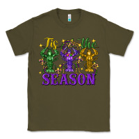 Army Green Tis the season crawfish Mardi Gras Classic Tee - FaDigitalArtStudio