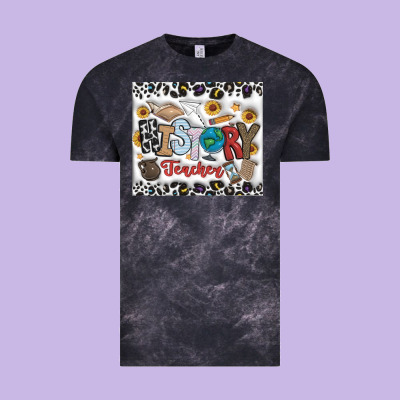 Histtory Teacher Vintage Tee Designed By Cowhidedigitalart
