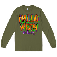 Army Green halloween vibes Long Sleeve Tee - RacoonDesign