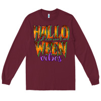 Burgundy halloween vibes Long Sleeve Tee - RacoonDesign