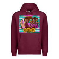 Burgundy nail boss tumbler Premium Hoodie - BarkalooDesign