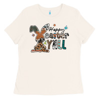 Bone Happy Easter Y'all Ladies Tee - CowhideDigitalArt