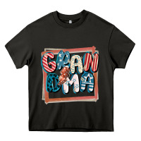 Asphalt 4th of July grandma with lightning bolt Heavy Core Tee - FaDigitalArtStudio