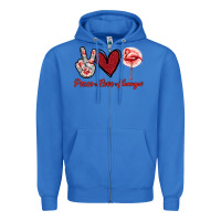 True Royal Peace Love Flamingo Zipper Hoodie - Jasminsmagicworld