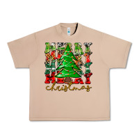Burro Merry Christmas Tree Urban Heavy Tee - CowhideDigitalArt