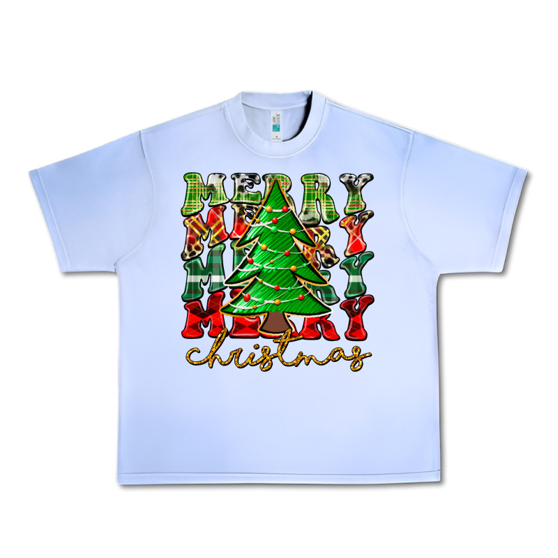 Merry Christmas Tree Urban Heavy Tee by CowhideDigitalArt | Teevron