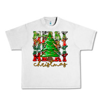 Lunar Rock Merry Christmas Tree Urban Heavy Tee - CowhideDigitalArt