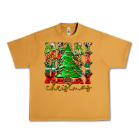 Peanut Butter Merry Christmas Tree Urban Heavy Tee - CowhideDigitalArt
