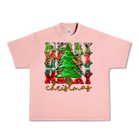 Salmon Merry Christmas Tree Urban Heavy Tee - CowhideDigitalArt