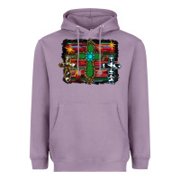 Lavender cross leopard cowhide glitter serape Heavyweight Hoodie - RanaPortraitStore