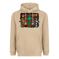 Mushroom cross leopard cowhide glitter serape Heavyweight Hoodie - RanaPortraitStore
