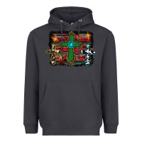 Smoke cross leopard cowhide glitter serape Heavyweight Hoodie - RanaPortraitStore