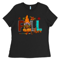 Black Fall Vibes Ladies Tee - CowhideDigitalArt