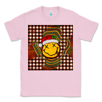 Bubblegum Pink Christmas smiley face Classic Tee - BarkalooDesign