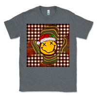 Charcoal Heather Christmas smiley face Classic Tee - BarkalooDesign