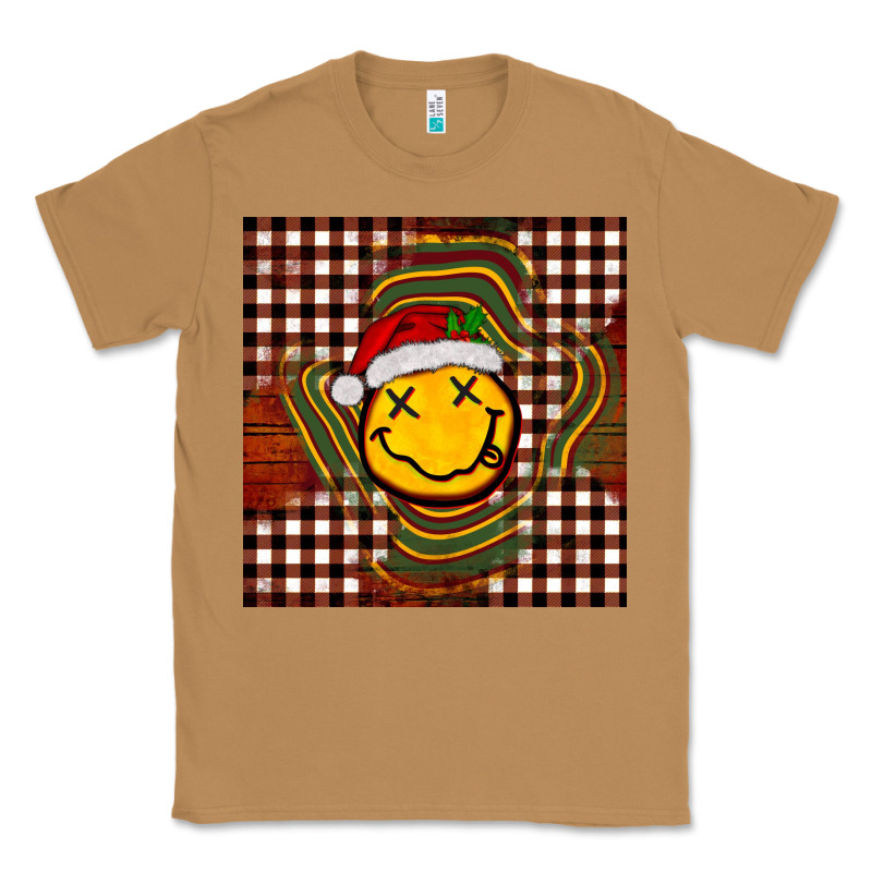 Christmas Smiley Face Classic Tee by BarkalooDesign | Teevron