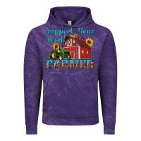 Cloud Purple western support your local farmer Vintage Hoodie - Artiststas