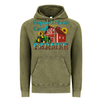 Vintage Olive western support your local farmer Vintage Hoodie - Artiststas