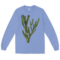 Colony Blue cereus jamacaru Long Sleeve Tee - LillyAllenDesigns