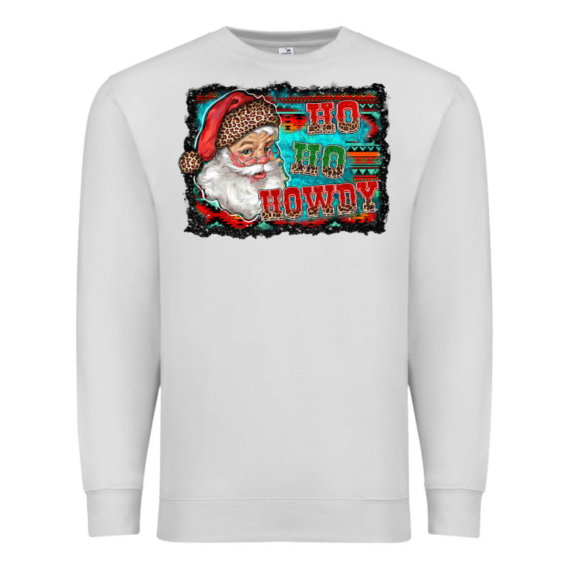 Ho Ho Howdy With Santa Premium Sweatshirt by RanaPortraitStore | Teevron