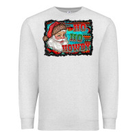 Oatmeal Heather ho ho howdy with santa Premium Sweatshirt - RanaPortraitStore