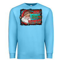 Ocean Blue ho ho howdy with santa Premium Sweatshirt - RanaPortraitStore