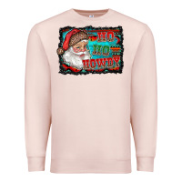 Pale Pink ho ho howdy with santa Premium Sweatshirt - RanaPortraitStore