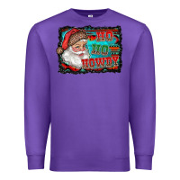 Purple ho ho howdy with santa Premium Sweatshirt - RanaPortraitStore