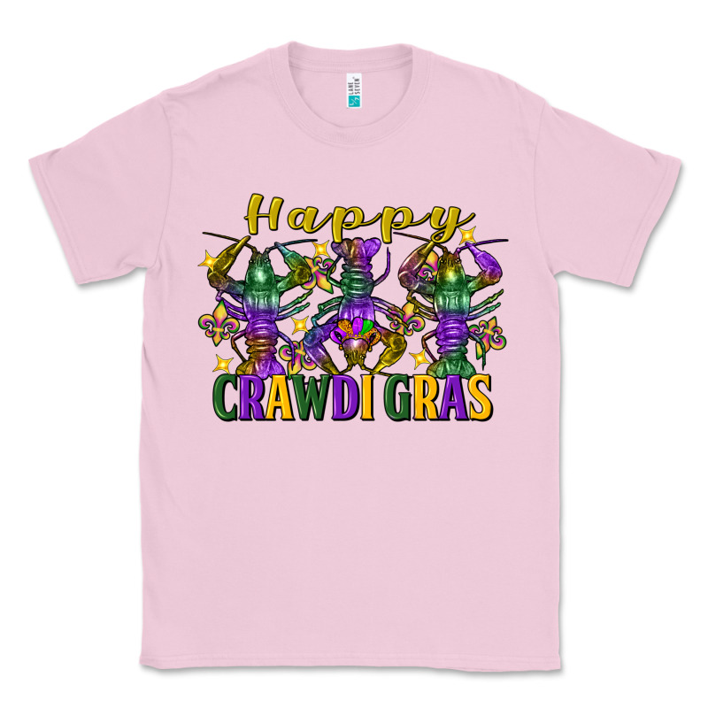 Happy Crawdi Gras Mardi Gras Crawfish Classic Tee by FaDigitalArtStudio | Teevron