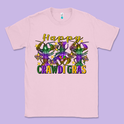 Happy Crawdi Gras Mardi Gras Crawfish Classic Tee Designed By Fadigitalartstudio