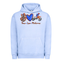 Pigment Grape Ice Peace Love Motocross Urban Hoodie - RanaPortraitStore