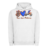 Pigment Lunar Rock Peace Love Motocross Urban Hoodie - RanaPortraitStore