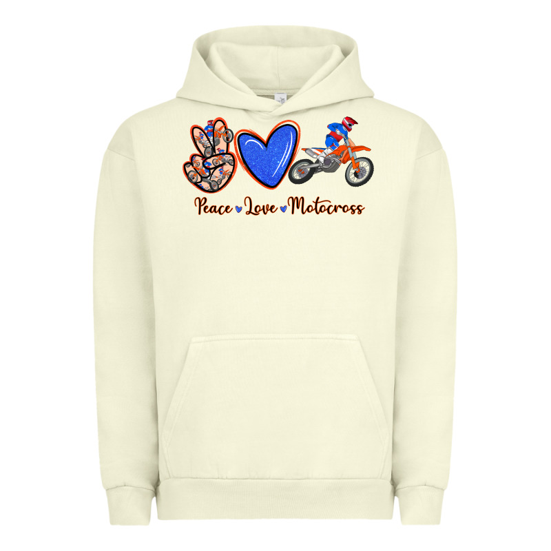 Peace Love Motocross Urban Hoodie by RanaPortraitStore | Teevron
