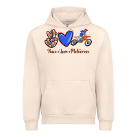 Sandshell Peace Love Motocross Urban Hoodie - RanaPortraitStore