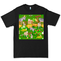 Black farm life seamless pattern Premium Tee - FaDigitalArtStudio