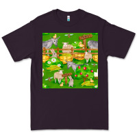 Plum farm life seamless pattern Premium Tee - FaDigitalArtStudio
