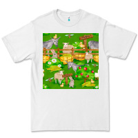 White farm life seamless pattern Premium Tee - FaDigitalArtStudio