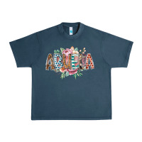 Midnight Navy abuela flowers Urban Heavy Tee - RacoonDesign