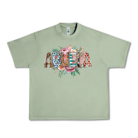 Oil Green abuela flowers Urban Heavy Tee - RacoonDesign