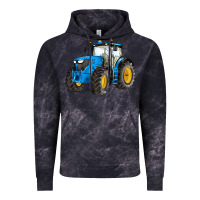 Cloud Black western farm tractor blue Vintage Hoodie - Artiststas