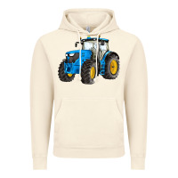 Vintage Artic western farm tractor blue Vintage Hoodie - Artiststas
