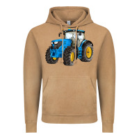 Vintage Camel western farm tractor blue Vintage Hoodie - Artiststas