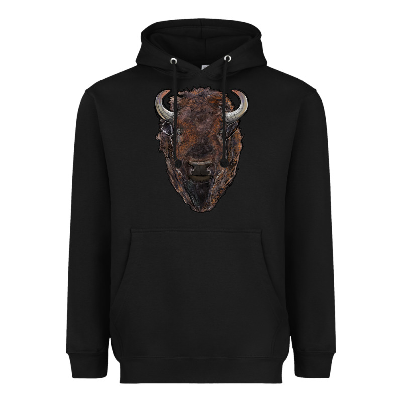 American Bison Heavyweight Hoodie by RanaPortraitStore | Teevron