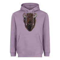 Lavender american bison Heavyweight Hoodie - RanaPortraitStore