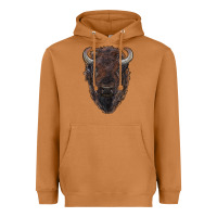Meerkat american bison Heavyweight Hoodie - RanaPortraitStore