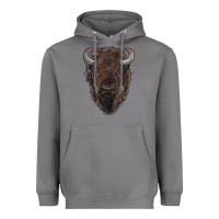 Storm american bison Heavyweight Hoodie - RanaPortraitStore